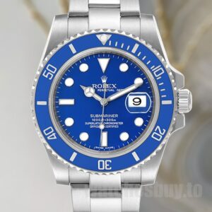 Rolex Submariner Men's 116619LB-97209 40mm Silver-tone