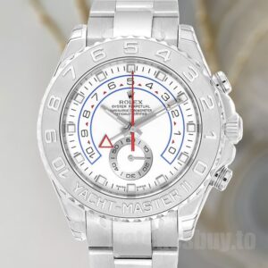 Rolex Yacht-master Men's 44mm 116689-78219 Silver-tone White Dial