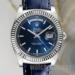 Rolex Day-Date 36mm 118139-L Men's Leather Strap