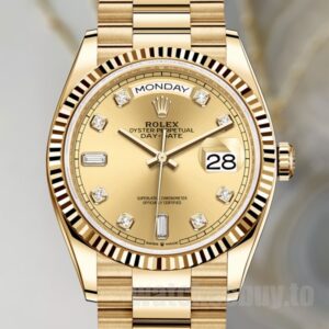 Rolex Day-Date 36mm m128238-0008 Men's President Bracelet Silver-tone