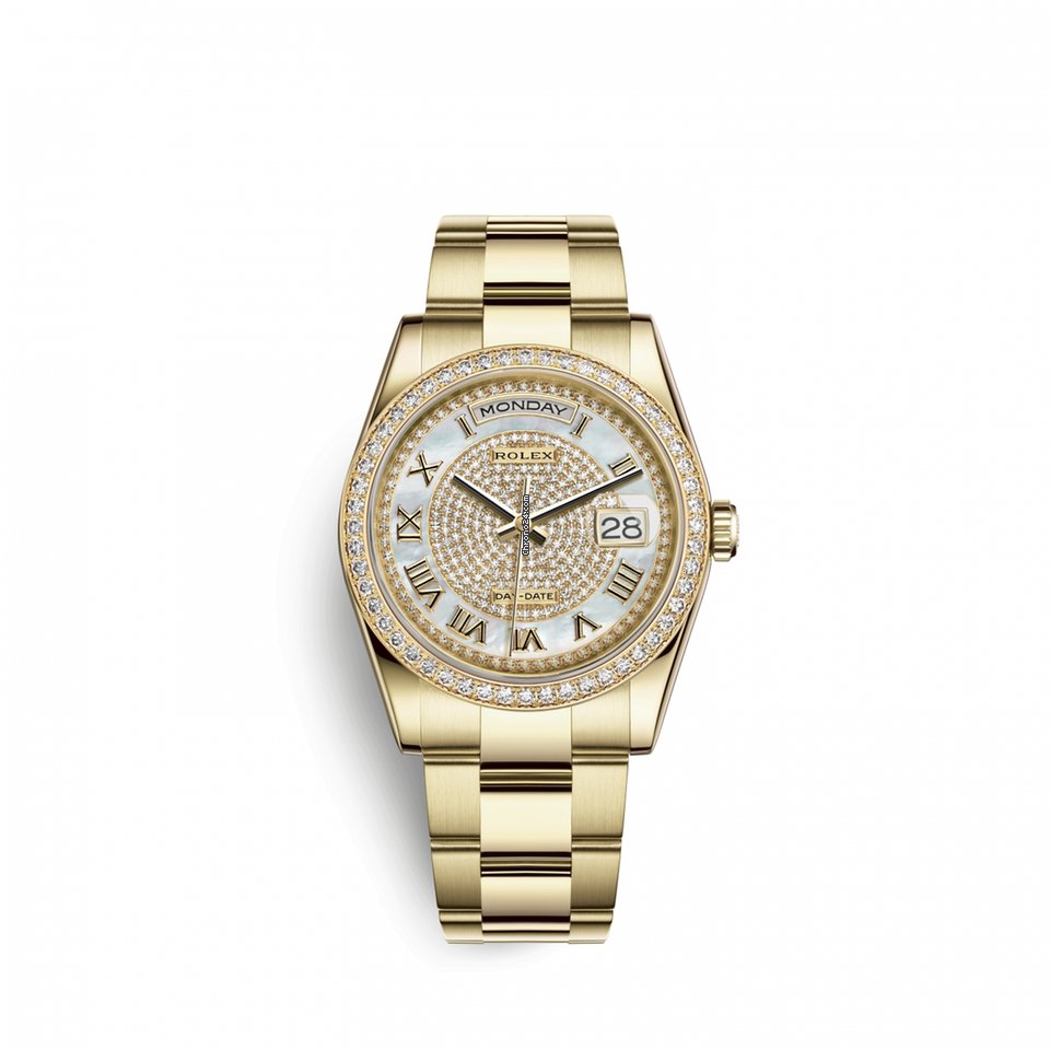 Buy Replica Rolex Day-Date 36 36 mm 18k Yellow Gold 118348-0127 Mens Watch
