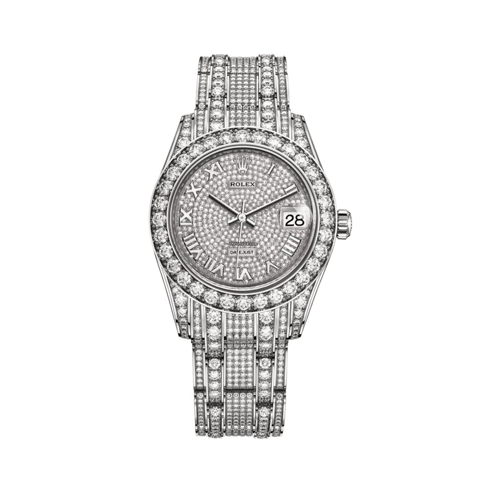 Buy Replica Rolex Datejust Pearlmaster Diamond White Gold 81409RBR-0001 - Manufacturer Warranty - ATO-W007285