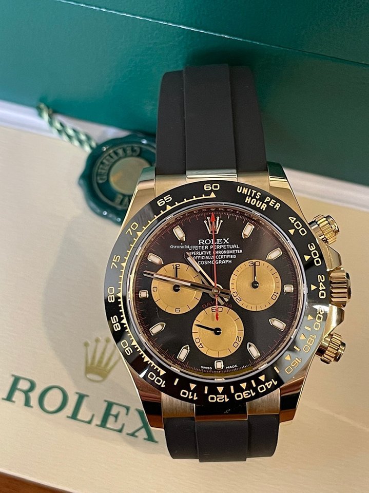 Buy Replica Rolex Cosmograph Daytona Ref. 116518LN Ceramic Oysterflex NEW 2021