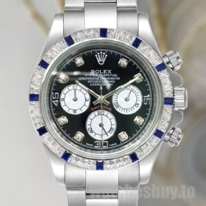 Rolex Daytona 116599 Men's 40mm Silver-tone Black Dial