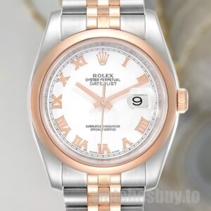 Rolex Datejust 36mm Men's 116201-63601 Automatic White Dial