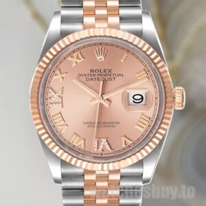 Rolex Datejust 36mm Men's m126231-0027 Jubilee Bracelet Pink Dial