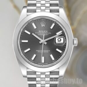 Rolex Datejust 41mm m126300-0008 Men's Grey Dial