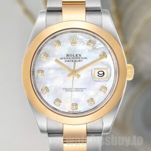 Rolex Datejust 41mm m126303-0017 Men's Oyster Bracelet Mother of Pearl Dial