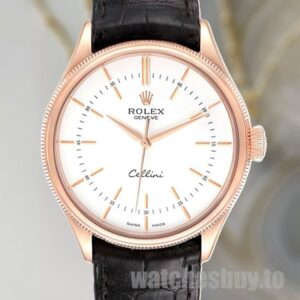 Rolex Cellini m50505-0021 Men's 39mm Automatic White Dial