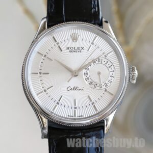 Rolex Cellini Men's m50519-0006 39mm Leather Strap Watch