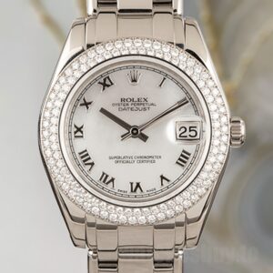 Rolex Pearlmaster 81339 36mm Unisex Mother of Pearl Dial Silver-tone