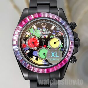 Rolex Daytona Men's DIW 40mm Automatic Black-tone