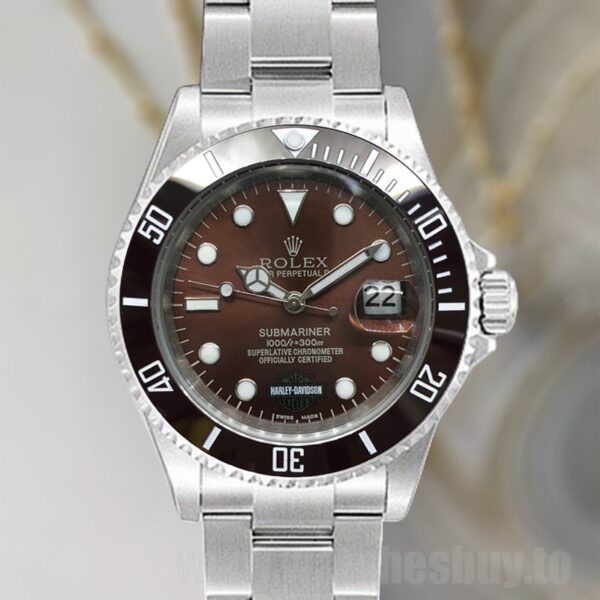 Rolex Submariner Men s 40mm Harley Davidson Automatic Brown Dial Replica Rolex Find the Perfect Fake Rolex Timepiece for You