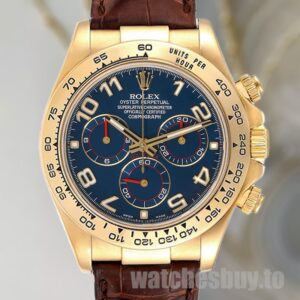 Rolex Daytona Men's 40mm 116518 Gold-tone Blue Dial