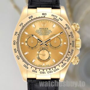 Rolex Daytona 116518 40mm Men's Leather Strap
