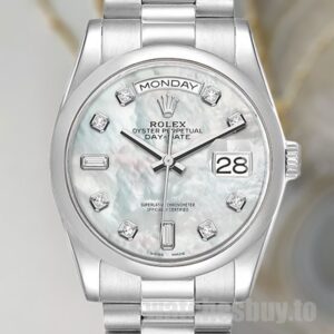 Rolex Day-Date Men's 118206 36mm Silver-tone
