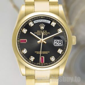 Rolex Day-Date Men's 36mm 118208 Oyster Bracelet Watch
