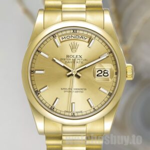Rolex Day-Date Men's 36mm 118208-0062 President Bracelet Watch
