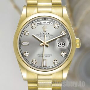 Rolex Day-Date Men's 36mm 118208 Grey Dial