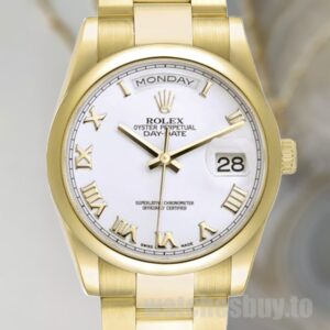 Rolex Day-Date Men's 36mm 118208-73208 Oyster Bracelet Watch