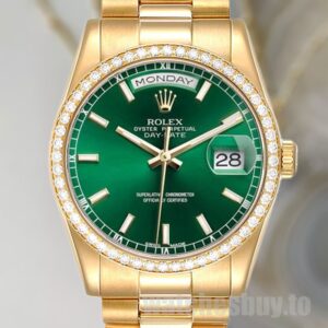 Rolex Day-Date Men's 36mm m118348-0225 Gold-tone