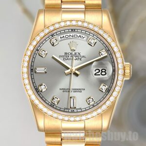 Rolex Day-Date Men's 36mm m118348-0077 Gold-tone