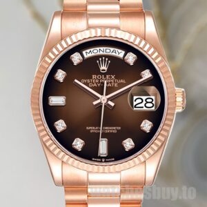Rolex Day-Date Men's m128235-0037 36mm Automatic Rose Gold-tone