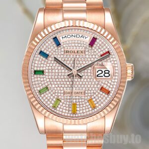 Rolex Day-Date m128235-0039 Men's 36mm Rose Gold-tone President Bracelet