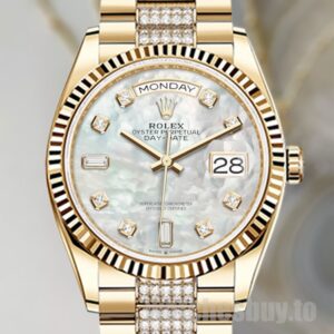 Rolex Day-Date m128238-0032 Men's 36mm Gold-tone Watch