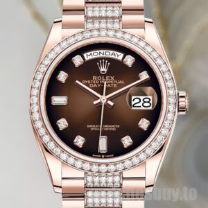 Rolex Day-Date Men's m128345rbr-0041 36mm Automatic Watch