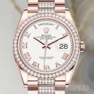 Rolex Day-Date 36mm Men's m128345rbr-0055 Rose Gold-tone Automatic