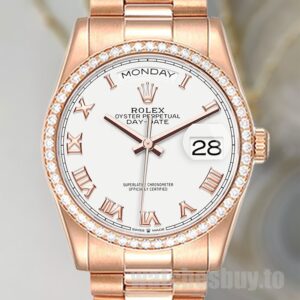 Rolex Day-Date m128345rbr-0054 36mm Men's Rose Gold-tone