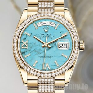 Rolex Day-Date m128348rbr-0038 Men's 36mm President Bracelet Gold-tone