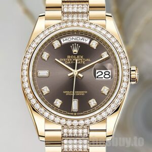 Rolex Day-Date m128348rbr-0007 36mm Men's Gold-tone Watch