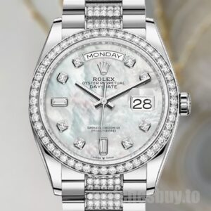 Rolex Day-Date Men's 36mm m128349rbr-0014 Mother of Pearl Dial President Bracelet