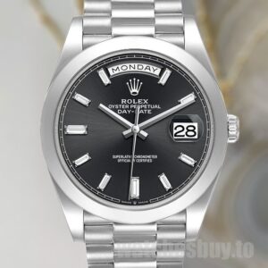 Rolex Day-Date 40mm Men's 228206 Black Dial