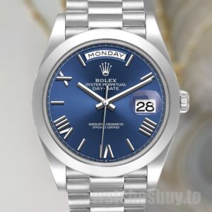 Rolex Day-Date 40mm 228206 Men's Watch Blue Dial