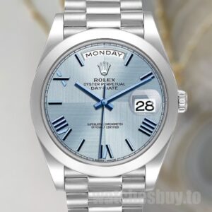 Rolex Day-Date Men's 40mm m228206-0001 Silver-tone