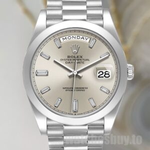 Rolex Day-Date m228206-0012 40mm Men's Silver Dial