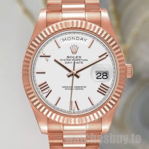 Rolex Day-Date Men's 40mm m228235-0032 White Dial