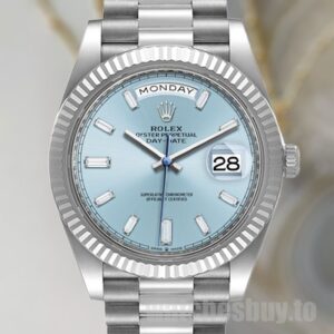 Rolex Day-Date m228236-0006 Men's 40mm Watch Blue Dial
