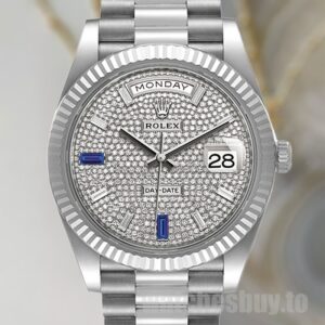 Rolex Day-Date m228236-0009 40mm Men's Watch Silver-tone