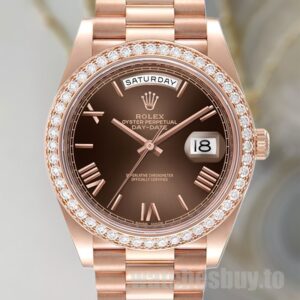Rolex Day-Date 40mm Men's m228345rbr-0009 Rose Gold-tone Automatic