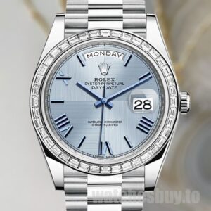 Rolex Day-Date m228396tbr-0004 Men's 40mm Silver-tone