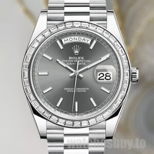Rolex Day-Date m228396tbr-0031 40mm Men's Automatic Grey Dial