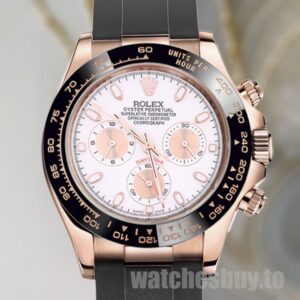 Rolex Daytona 116515 40mm Men's Rose Gold-tone White Dial