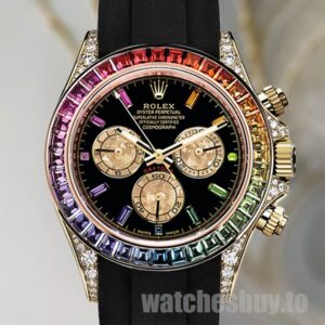 Rolex Daytona Men's 116598 40mm Rubber Band Gold-tone