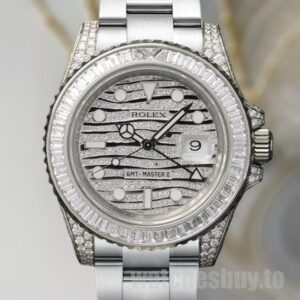 Rolex GMT-Master II 40mm 116769 Men's Silver-tone Oyster Bracelet