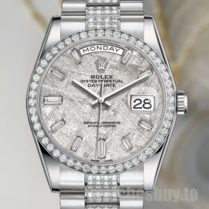 Rolex Day-Date Men's 36mm 118346 Silver-tone