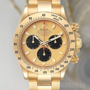 Rolex Daytona 116528-0041 Men's 40mm Gold-tone Oyster Bracelet